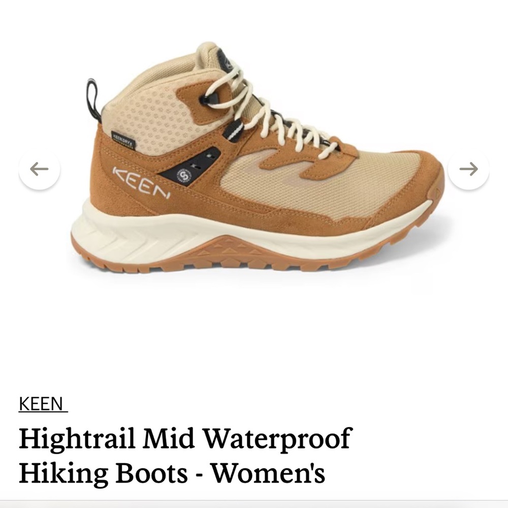 Keen Women's Tan and Cream Sneakers